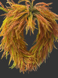 26” Oval grass wreath uv rated