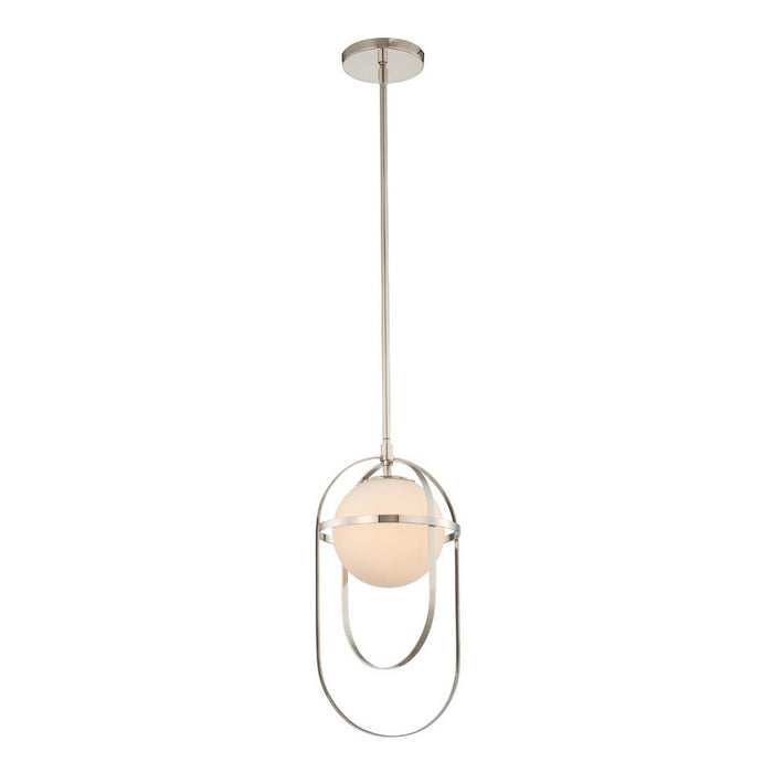 27'' Lennox 1 Light Polished Nickel Pendant