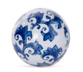 3 Inch Blue & White Ceramic Chinoiserie Ball