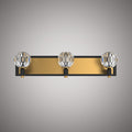 3 Lights VL1825-3AB/BK Matte Black/Aged Brass  Dimmable 150W
