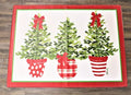 3 Topiary Tree 47x35" Bamboo Mat