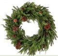 30" NATURAL TOUCH MIX EVERGREEN WREATH