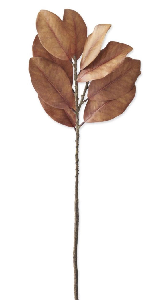 32 INCH DARK GOLDEN YELLOW MAGNOLIA BRANCH