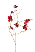 35" Burgundy Dogwood Spray