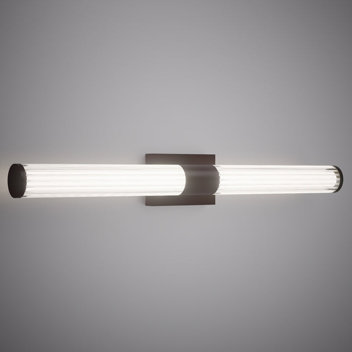 Matte Black 36" LED Vanity Light  3CCT 2400 Lumens Dimmable
