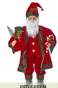 36" VELVET REGAL STANDING SANTA