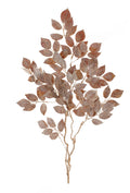 38” glitter leaf spray