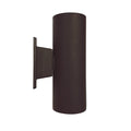 4-inch Oil Rubbed Bronze Cylinder Outdoor Wall Light with 4000K Light and Oil Rubbed Bronze Lens