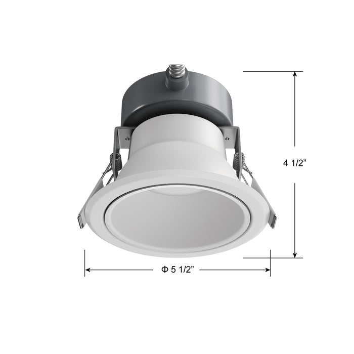 4-inch White Commercial Wall Light with 3-CCT Selectable White and 3W Output
