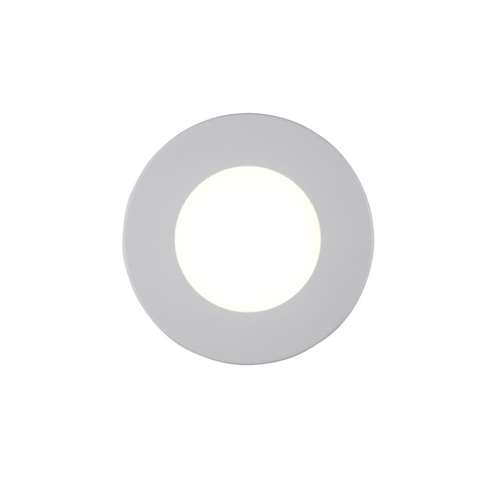 4-inch White Wall Light with 5-CCT Selectable White and 11W Output