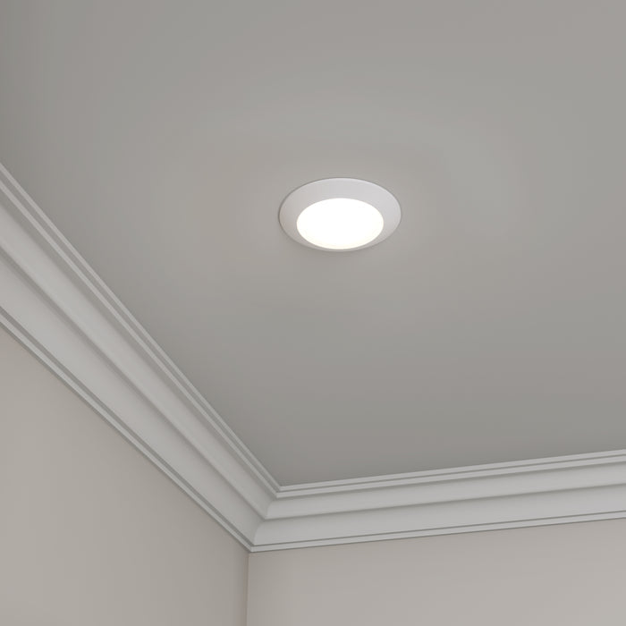 4-inch White Wall Light with 5-CCT Selectable White and 8W Output
