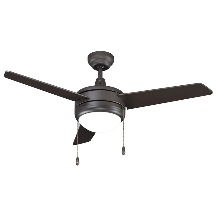 44 Inch Contempo II AC Oil Rubbed Bronze Indoor Ceiling Fan 3-Blade Reversible