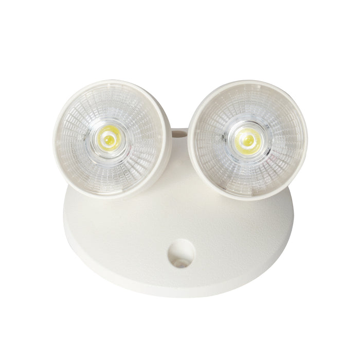 4.75-inch White Double Head Emergency Light