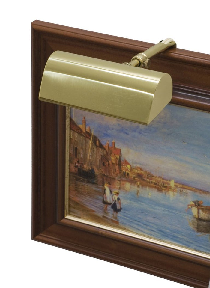 5-inch Classic Traditional Polished Brass Plug-In Picture Light