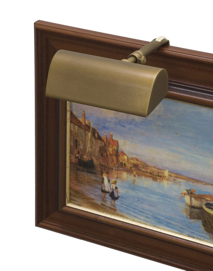 5-inch Classic Traditional Weathered Brass Plug-In Picture Light