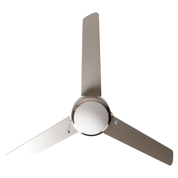 50 Inch Contempo AC Brushed Nickel Reversible Ceiling Fan 3-Blade 2 Lights