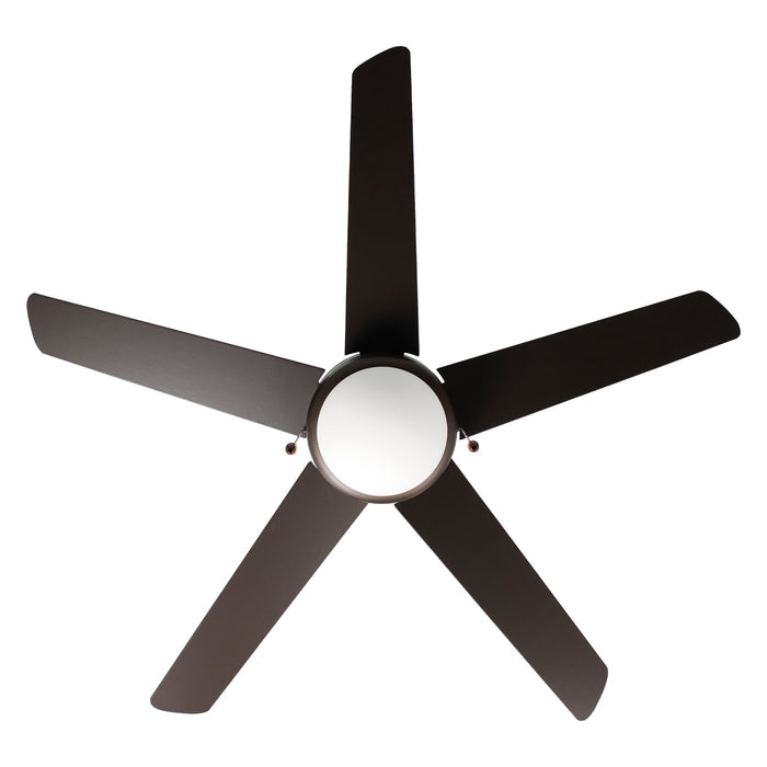 50 Inch Mirage AC Oil Rubbed Bronze Indoor Ceiling Fan 5-Blade 2 Lights Reversible