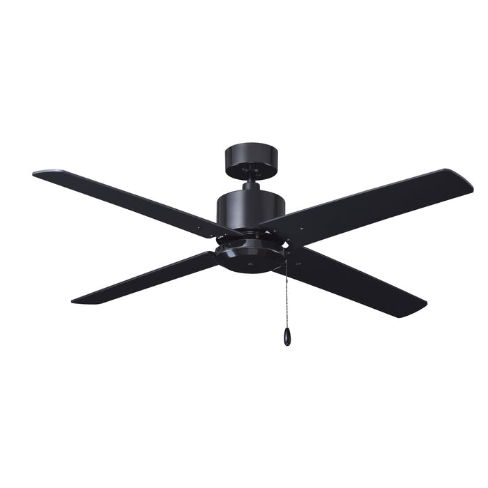 52 Inch Aldea AC Black Indoor Ceiling Fan