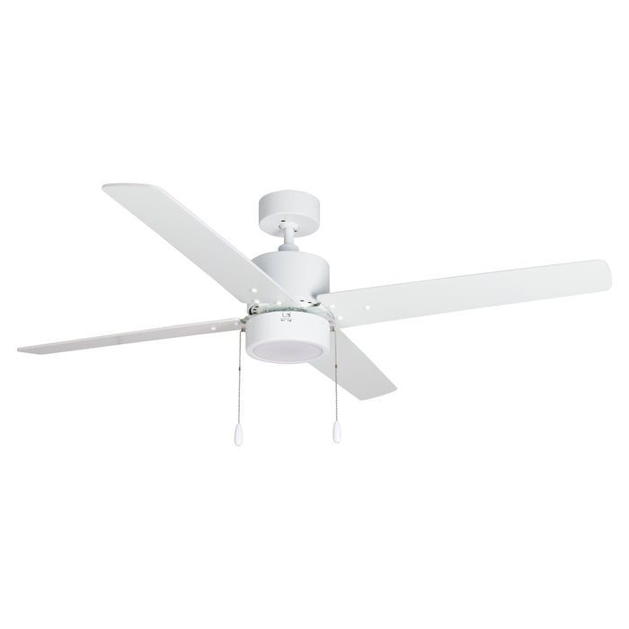 52 Inch Aldea AC White Indoor Ceiling Fan Reversible