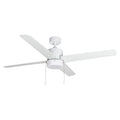 52 Inch Aldea AC White Indoor Ceiling Fan Reversible