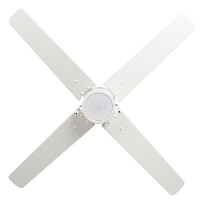 52 Inch Aldea AC White Indoor Ceiling Fan Reversible