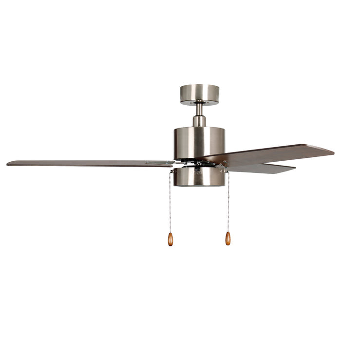 52 Inch Aldea II AC Brushed Nickel Indoor Ceiling Fan 3-Blade Reversible
