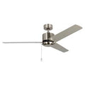 52 Inch Aldea II AC Brushed Nickel Indoor Ceiling Fan 3-Blade