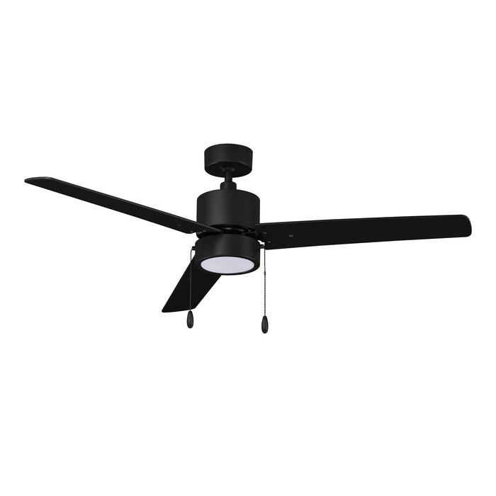 52 Inch Aldea II AC Matte Black Indoor Ceiling Fan Reversible