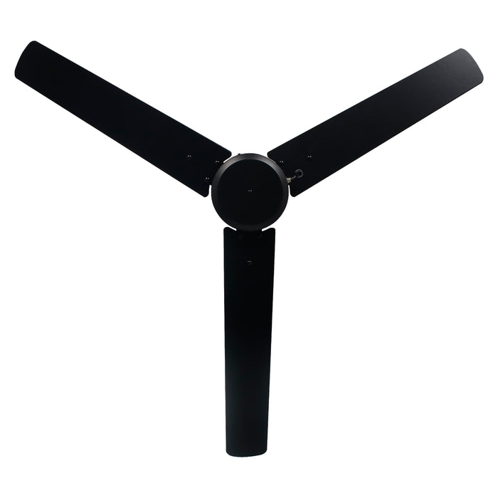52 Inch Aldea III AC Matte Black Indoor Ceiling Fan 3-Blade