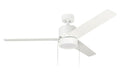 52 Inch Aldea III AC White Indoor Ceiling Fan 3-Blade Reversible