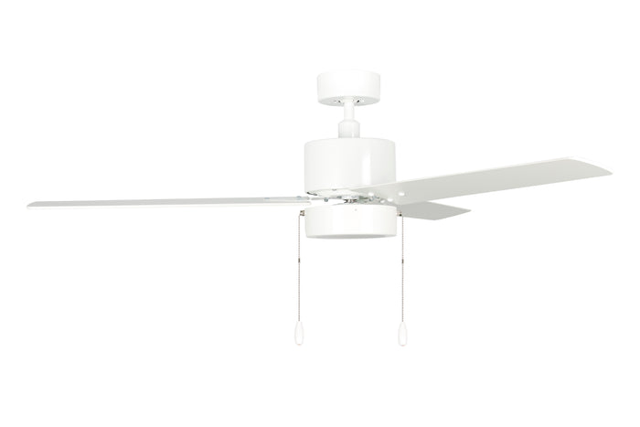 52 Inch Aldea III AC White Indoor Ceiling Fan 3-Blade Reversible