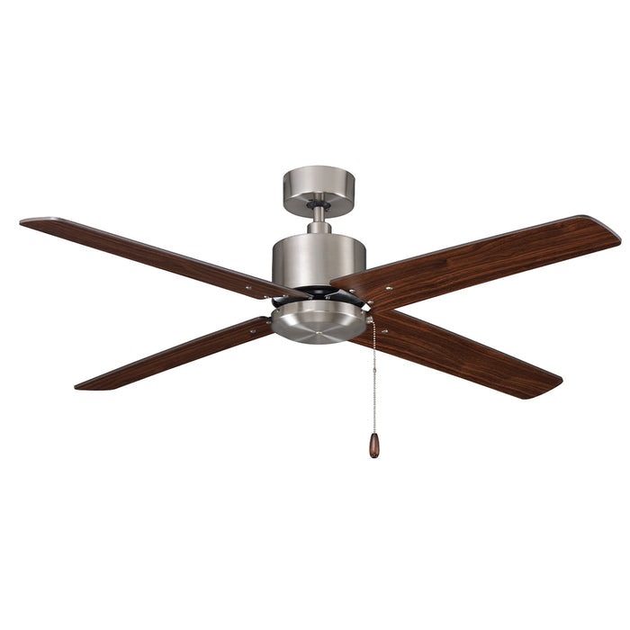 52 Inch Aldea IV AC Brushed Nickel Indoor Ceiling Fan 4-Blade
