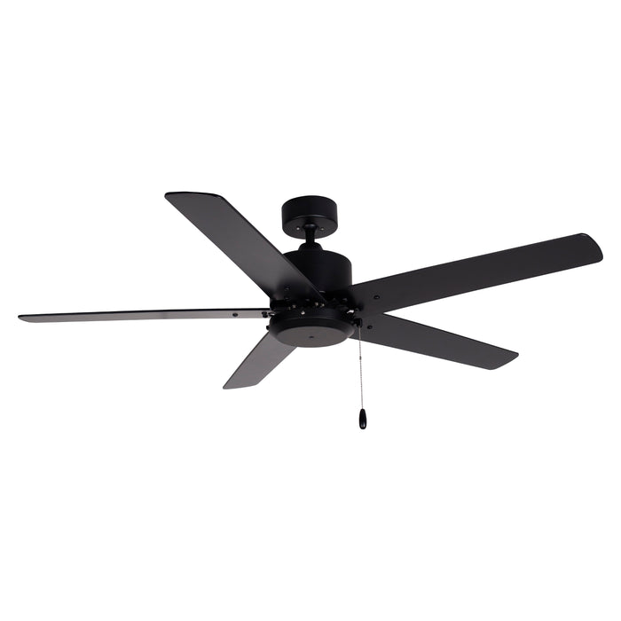52 Inch Aldea VI AC Matte Black Indoor 5-Blade Ceiling Fan Reversible