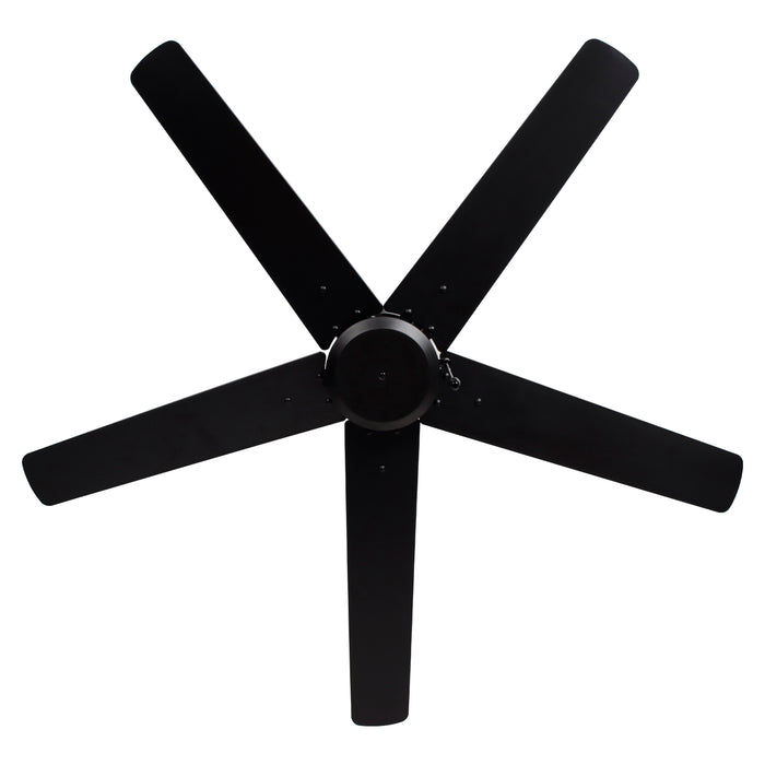 52 Inch Aldea VI AC Matte Black Indoor 5-Blade Ceiling Fan Reversible
