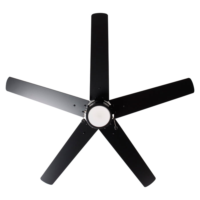 52 Inch Aldea VI AC Matte Black Indoor Ceiling Fan 5-Blade Reversible
