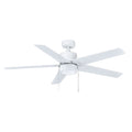 52 Inch Aldea VI AC White Indoor Ceiling Fan 5-Blade Reversible