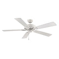 52 Inch Brisden AC Matte White Indoor Ceiling Fan 5-Blade Reversible