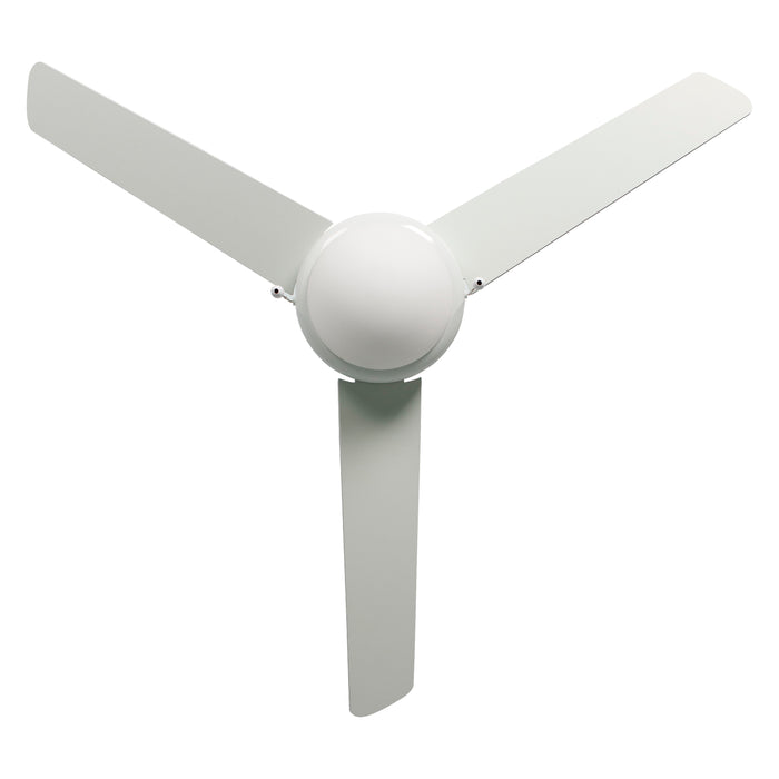 52 Inch Contempo IV AC White Indoor Ceiling Fan 3-Blade Reversible