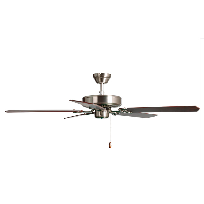 52 Inch Desert Moon AC Brushed Nickel Ceiling Fan 5-Blade Reversible