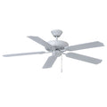 52 Inch Desert Moon AC White Indoor Ceiling Fan 5-Blade Reversible