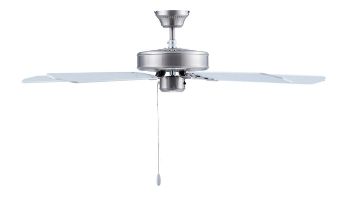 52 Inch Royal Star AC Brushed Nickel Indoor Ceiling Fan 5-Blade Reversible