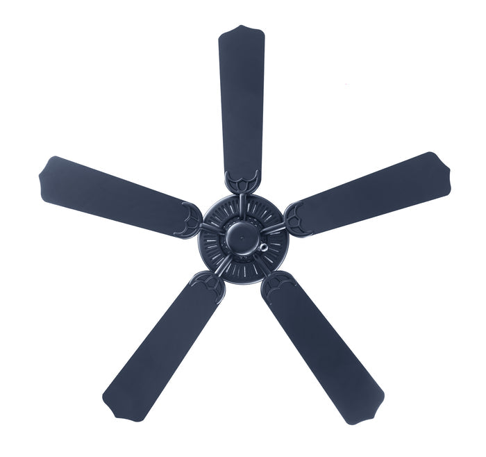 52 Inch Royal Star AC Matte Black Indoor Ceiling Fan 5-Blade Reversible