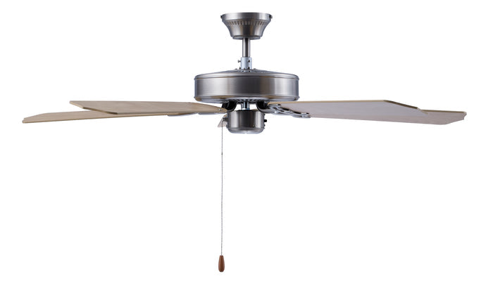 52 Inch Royal Star Brushed Nickel Indoor Ceiling Fan 5-Blade Reversible