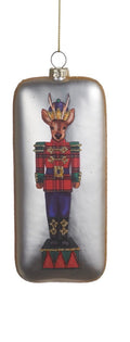 5.5" Deer Nutcracker Rectangle Ornament