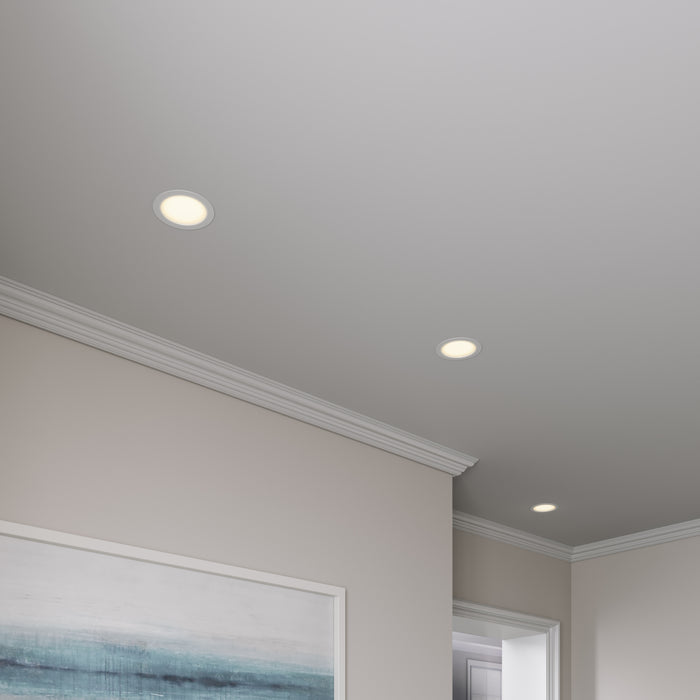 6-inch White Wall Light with 3000K Light and 14W Output