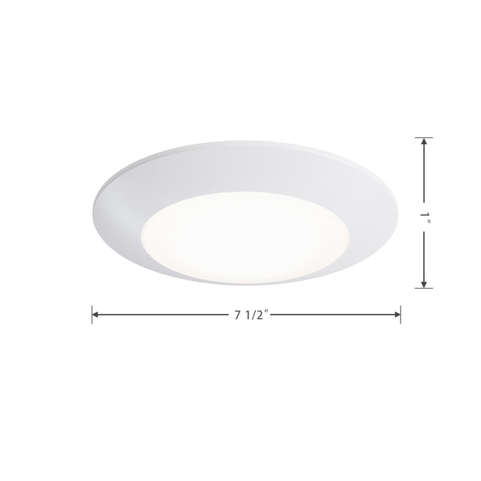 6-inch White Wall Light with 5-CCT Selectable White and 11W Output