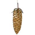 6.5 inch velvet pine cone ornament