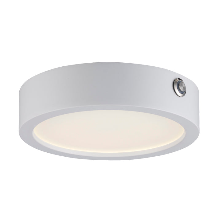 7-inch White Wall Light with 3000K Light
