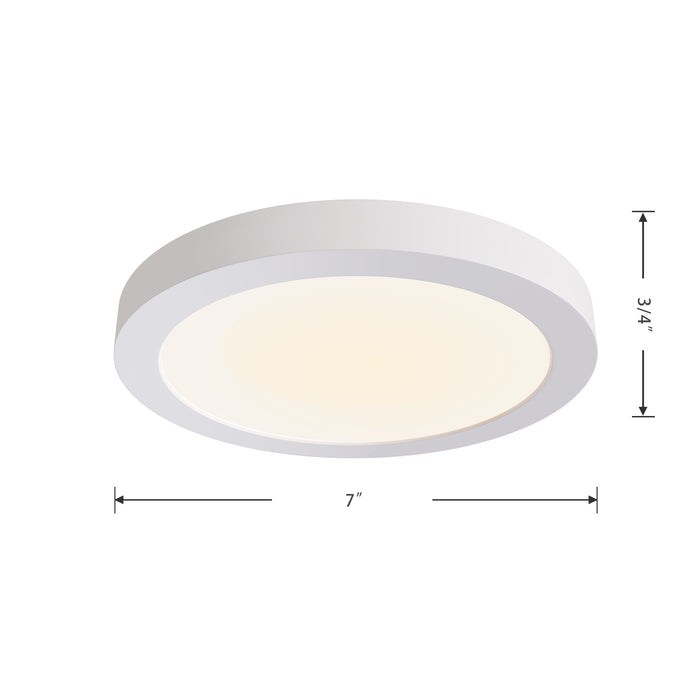 7-inch White Wall Light with 5-CCT Selectable White