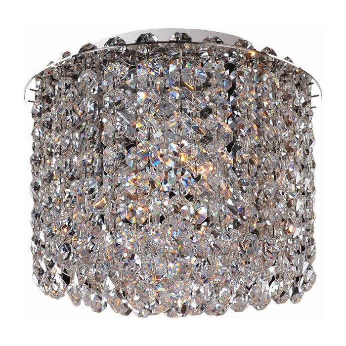 7'' Milieu Metro 2 Light Chrome Flush Mount